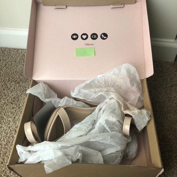 Leather Strap Heel (Nude) - Picture 4 of 5